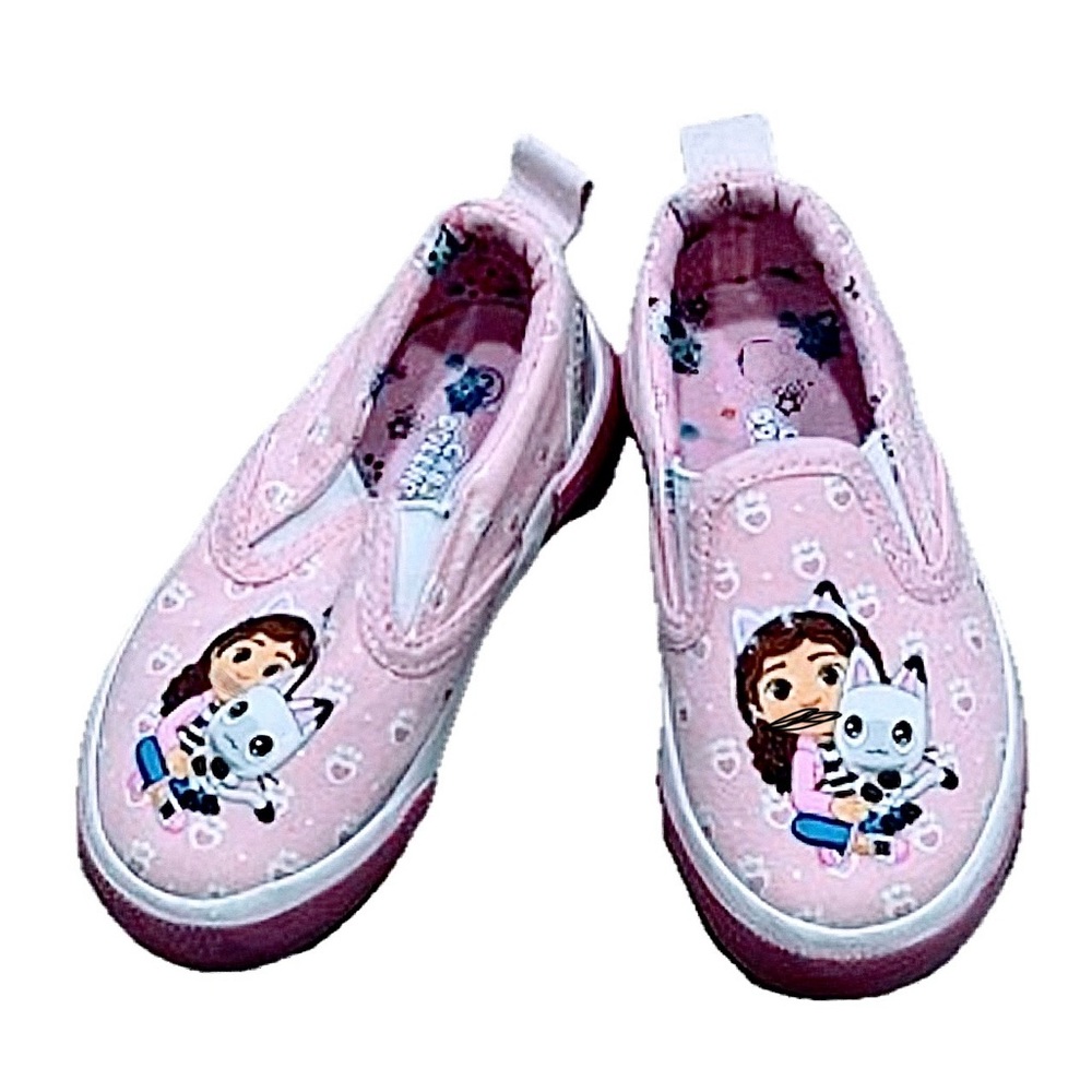 Girls' Pink Slip-On Character Canvas Sneakers Gabby’s Dollhouse